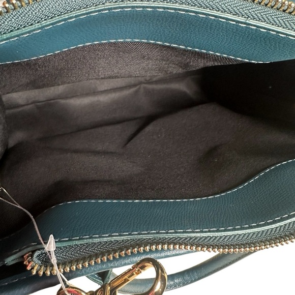 Chiara Ferretti Leather And Raffia Satchel With Detachable Cross Shoulde… - Picture 6 of 10